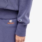Champion Women's x Beams Boy Hooded Sweat in Blue