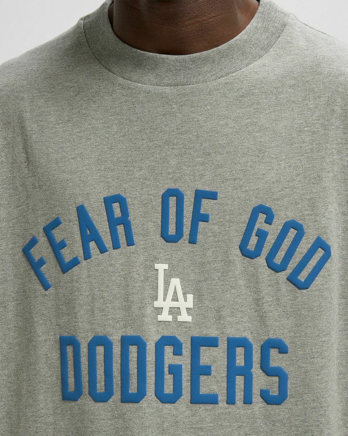 Fear of God Essentials DODGERS 90'S FIT TEE Grey Mens Shortsleefe