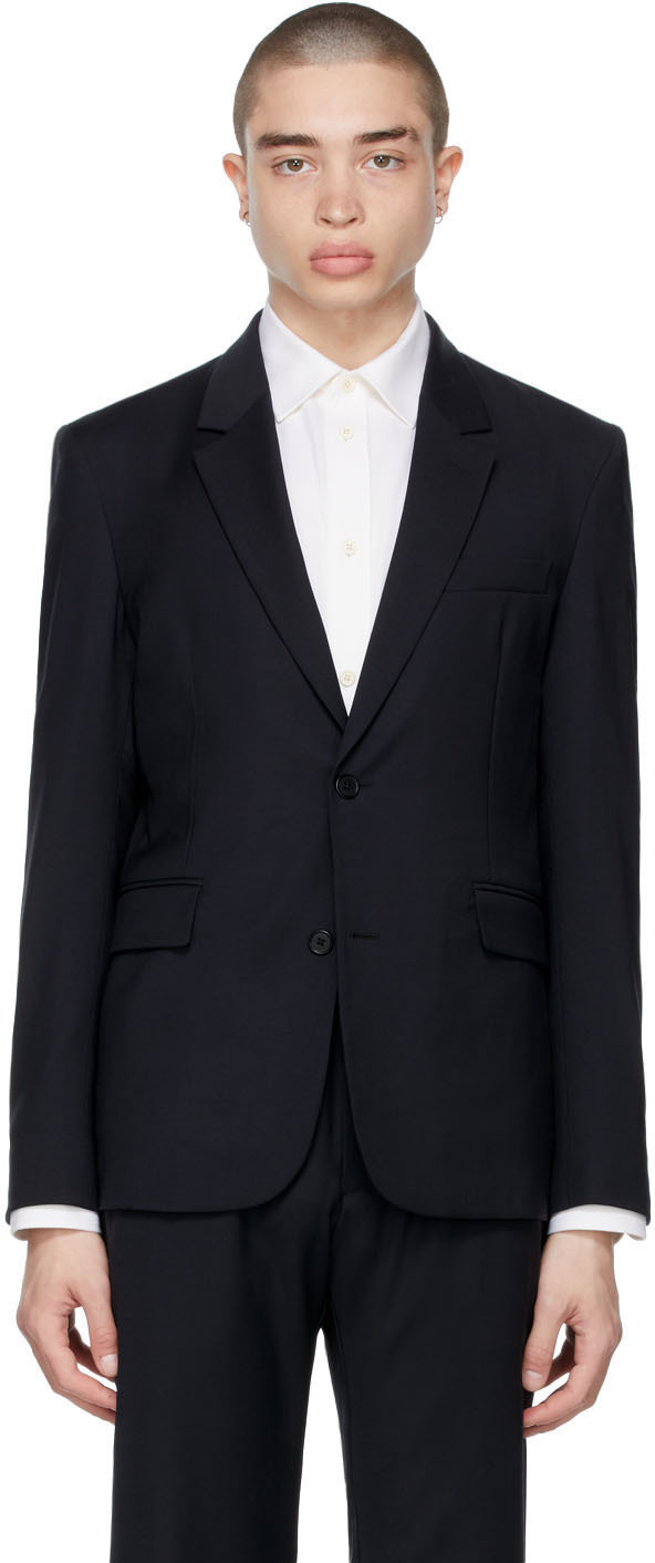 The Row Navy Wool Slater Blazer The Row The Row Navy Wool Slater Blazer The Row