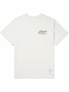 Satisfy - Distressed Logo-Print MothTech™ Cotton-Jersey T-Shirt - Neutrals