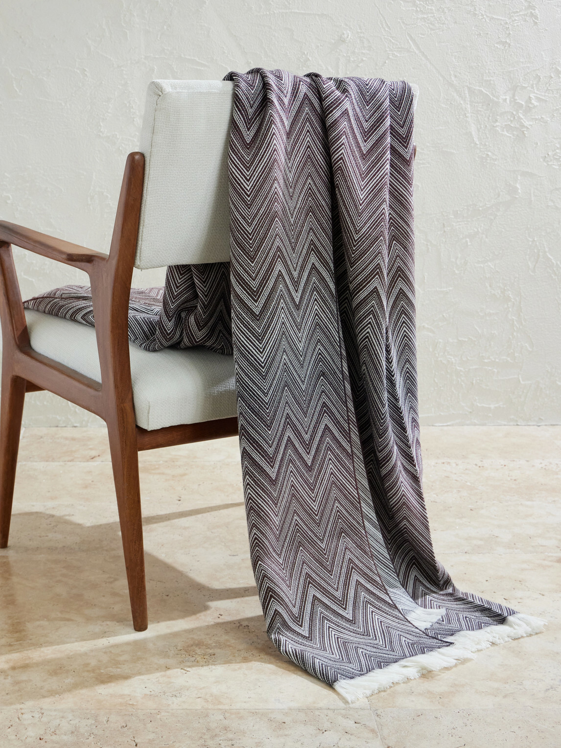 Missoni Home - Timmy Fringed Striped Wool Throw