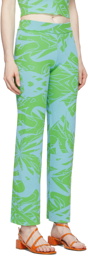 Paloma Wool Blue & Green Chasis Lounge Pants
