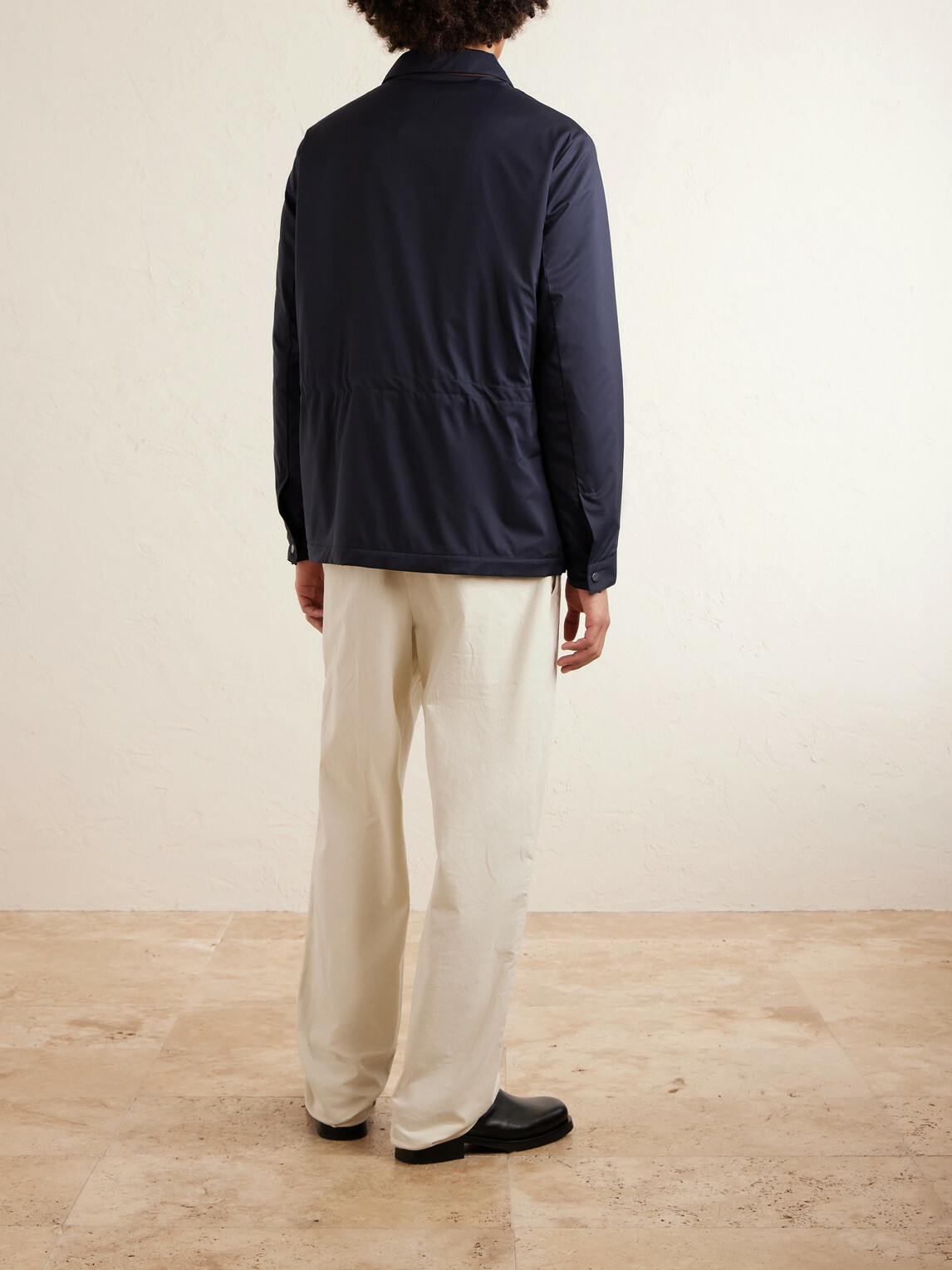 Kiton - Padded Shell Overshirt - Blue
