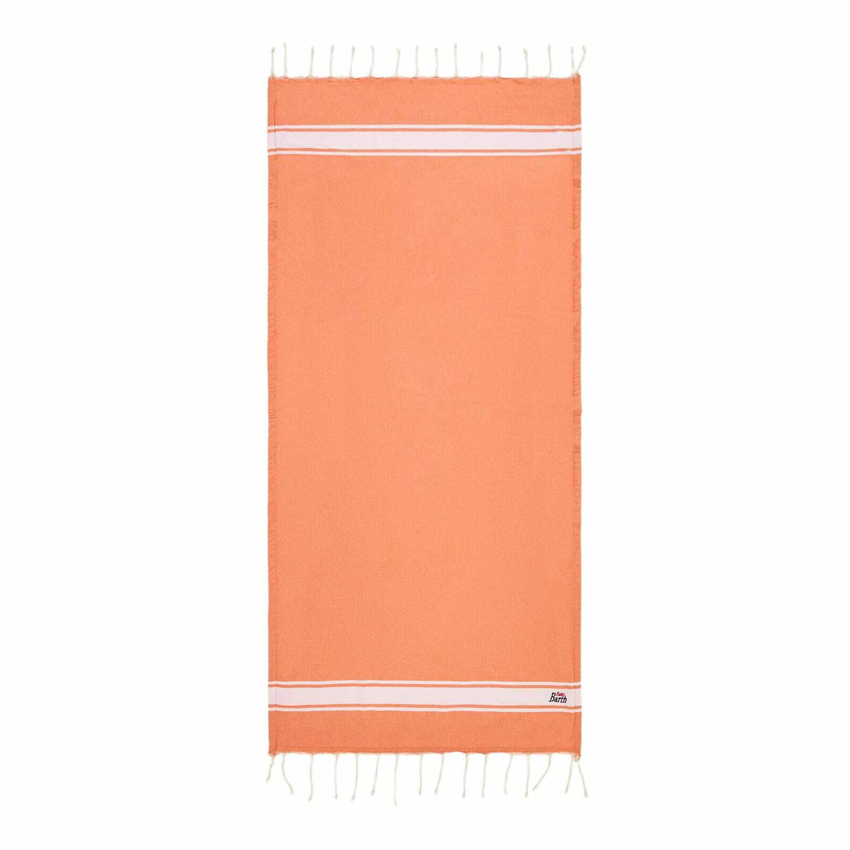 MC2 Saint Barth Fluo Orange Fouta Towel Doubled With Sponge