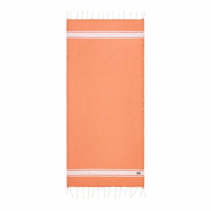 Photo: MC2 Saint Barth Fluo Orange Fouta Towel Doubled With Sponge