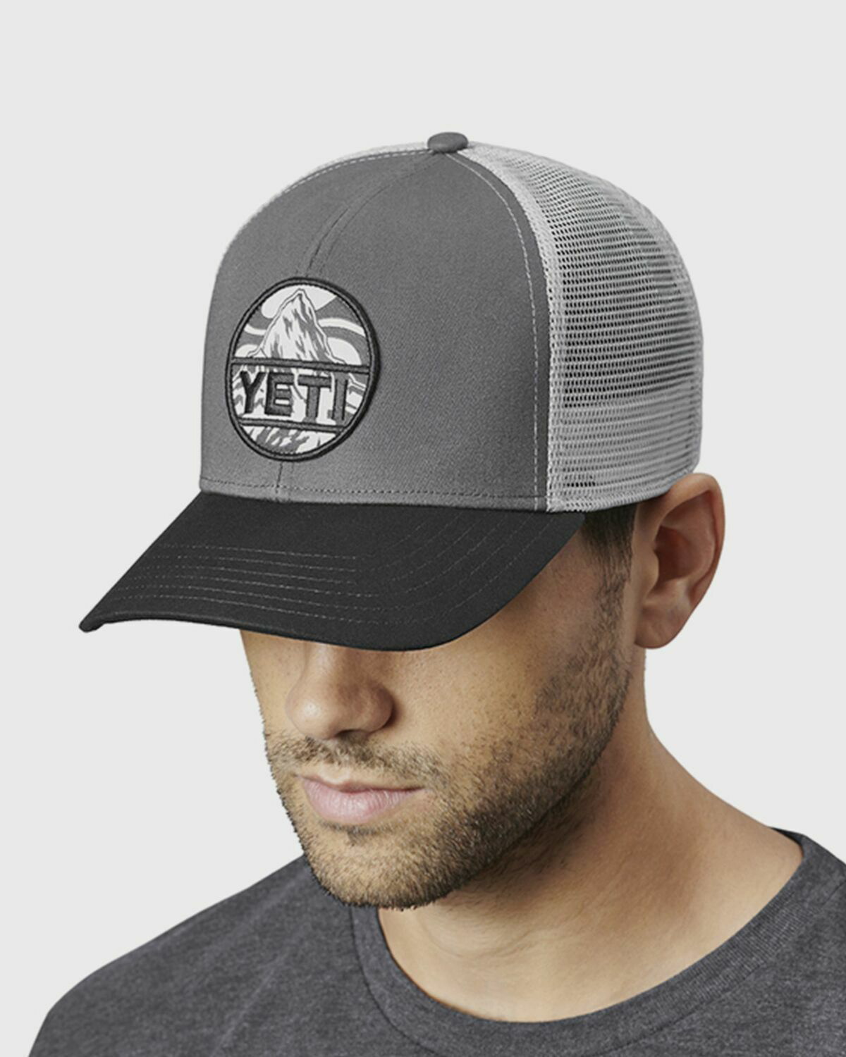 YETI Trapping License Trucker Hat - Gray / Black