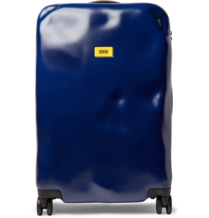 Photo: Crash Baggage - Icon Medium Polycarbonate Suitcase - Blue