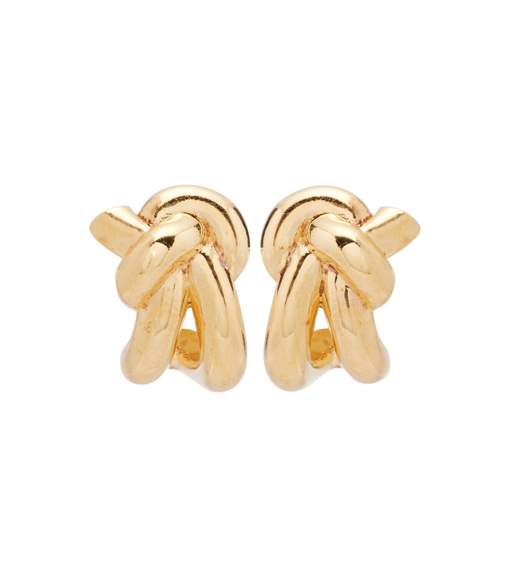 Photo: Bottega Veneta Knot gold-plated sterling silver earrings