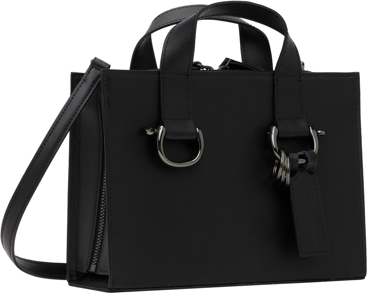 YOHJI YAMAMOTO Black Zipper Mini Bag