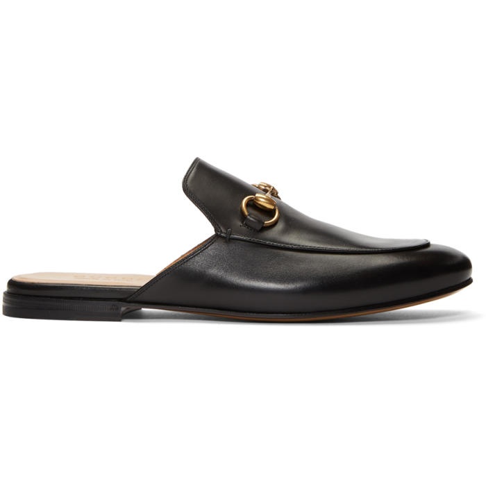 Photo: Gucci Black Kings Slip-On Loafers 