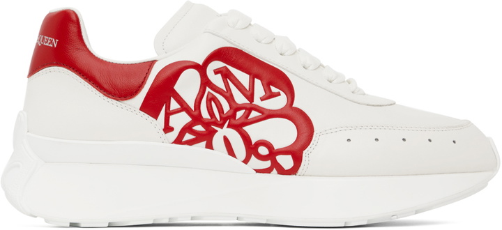 Photo: Alexander McQueen White Sprint Sneakers