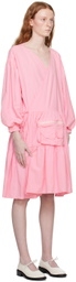 KkCo Pink Utility Wrap Midi Dress