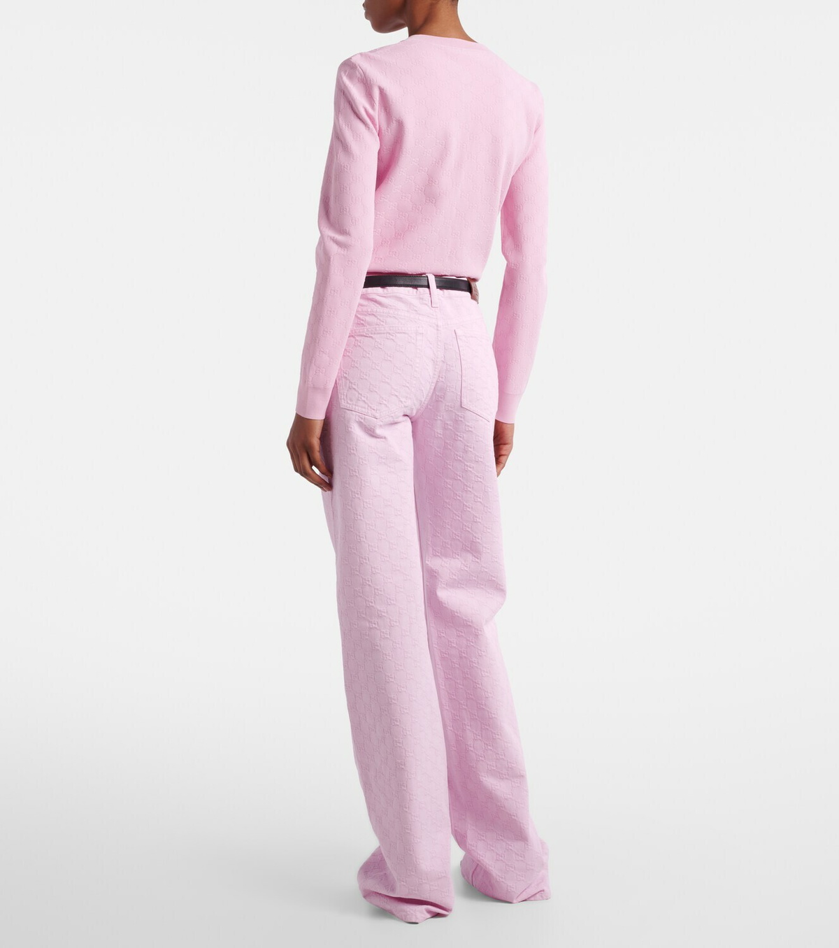 Gucci GG jacquard straight jeans