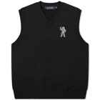 Billionaire Boys Club Men's V Neck Vest in Black