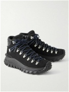 Moncler Genius - Fragment Trailgrip GORE-TEX™ Leather-Trimmed Nubuck Hiking Sneakers - Black
