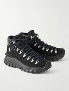Moncler Genius - Fragment Trailgrip GORE-TEX™ Leather-Trimmed Nubuck Hiking Sneakers - Black