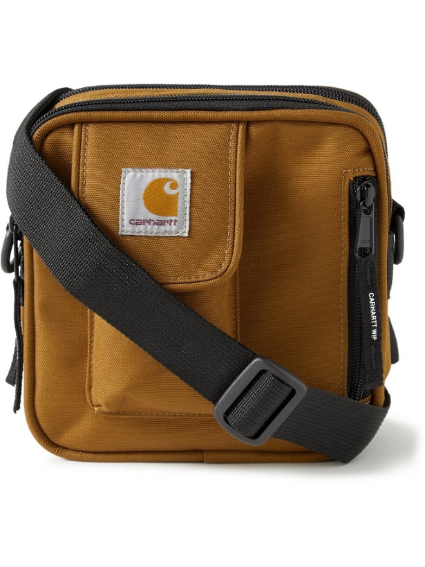 Photo: CARHARTT WIP - Essentials Logo-Appliquéd Canvas Messenger Bag - Brown