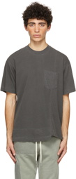 John Elliott Black Reconstructed Lucky Pocket T-Shirt