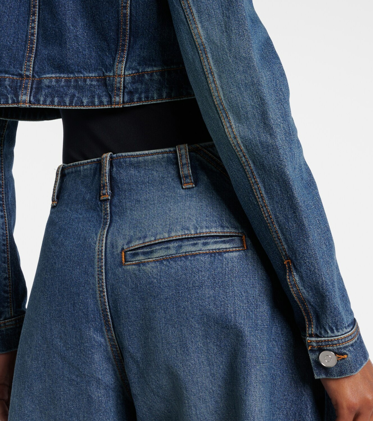 Alaïa Cropped denim jacket