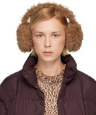 Moncler Brown Logo Ear Muffs