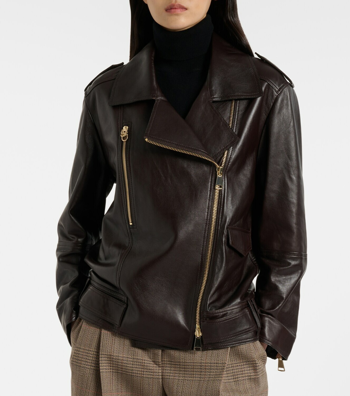 Dorothee Schumacher Sleek Statement leather biker jacket