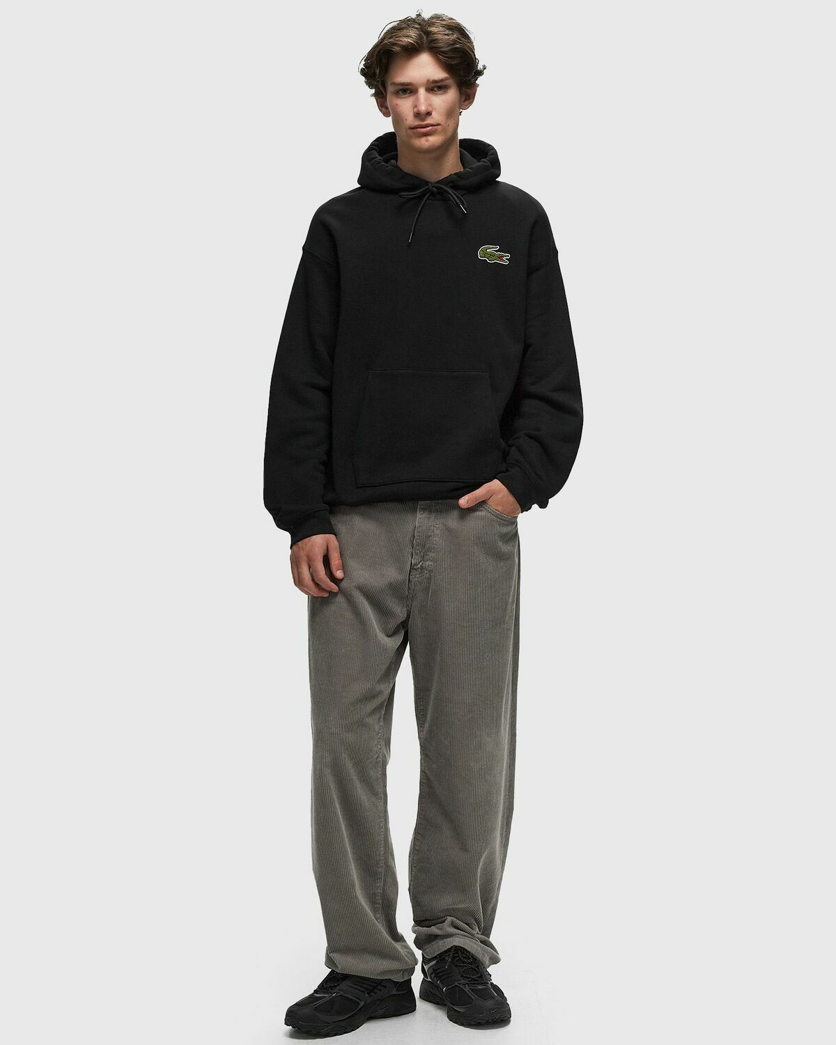 Lacoste Sweatshirt Black Hoodies Lacoste Lacoste Sweatshirt Black Hoodies Lacoste