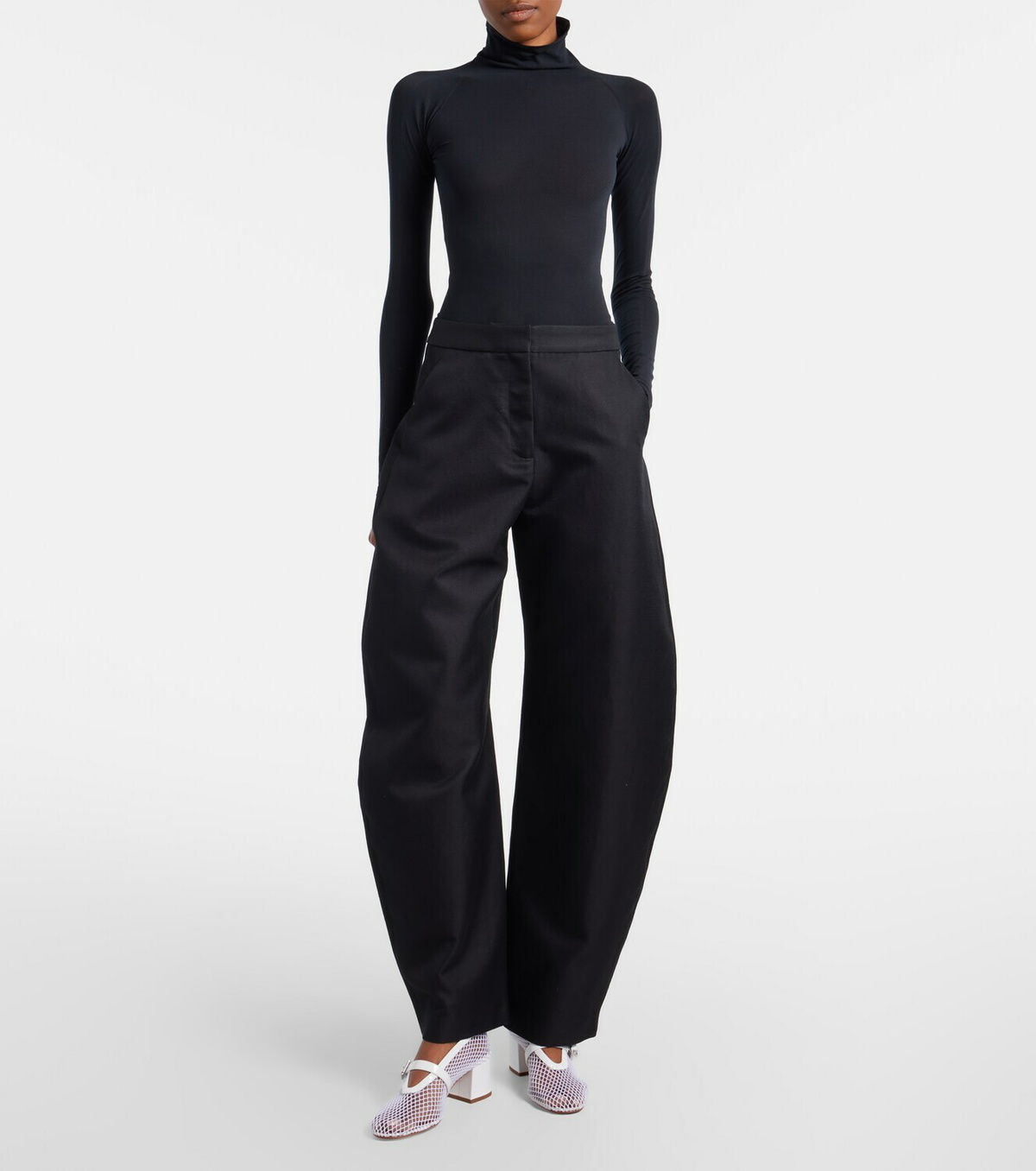Alaïa Babies mesh Mary Jane pumps
