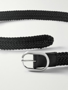 TOM FORD - 3cm Woven Leather Belt - Black