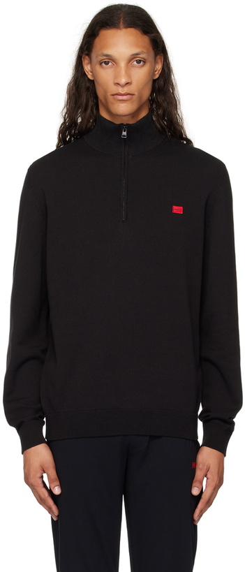 Photo: Hugo Black Half-Zip Sweater