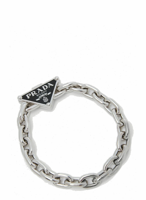 Photo: Triangle Logo Bracelet in Silver
