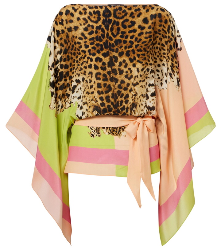 Photo: Roberto Cavalli Printed silk top