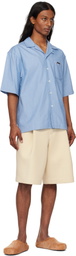 Marni Blue Denim Bowling Shirt