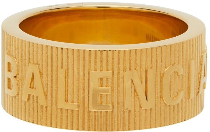Photo: Balenciaga Force Striped Ring