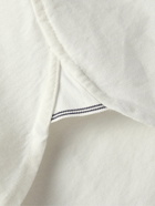 Officine Générale - Auguste Grandad-Collar Selvedge Cotton Oxford Shirt - White