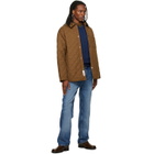 A.P.C. Brown Quilted Wool Jacket
