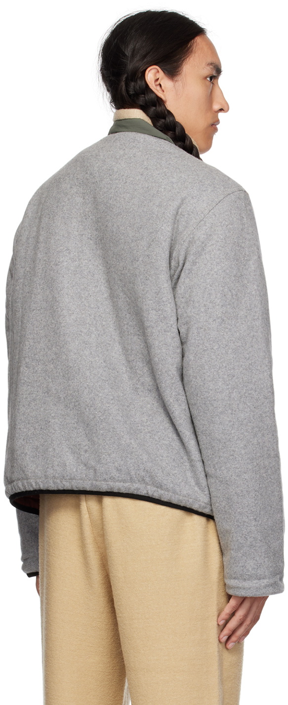 RANRA Gray & Beige Dorg Sweater