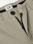 C.P. Company - Slim-Fit Logo-Appliquéd Cotton-Blend Cargo Trousers - Green