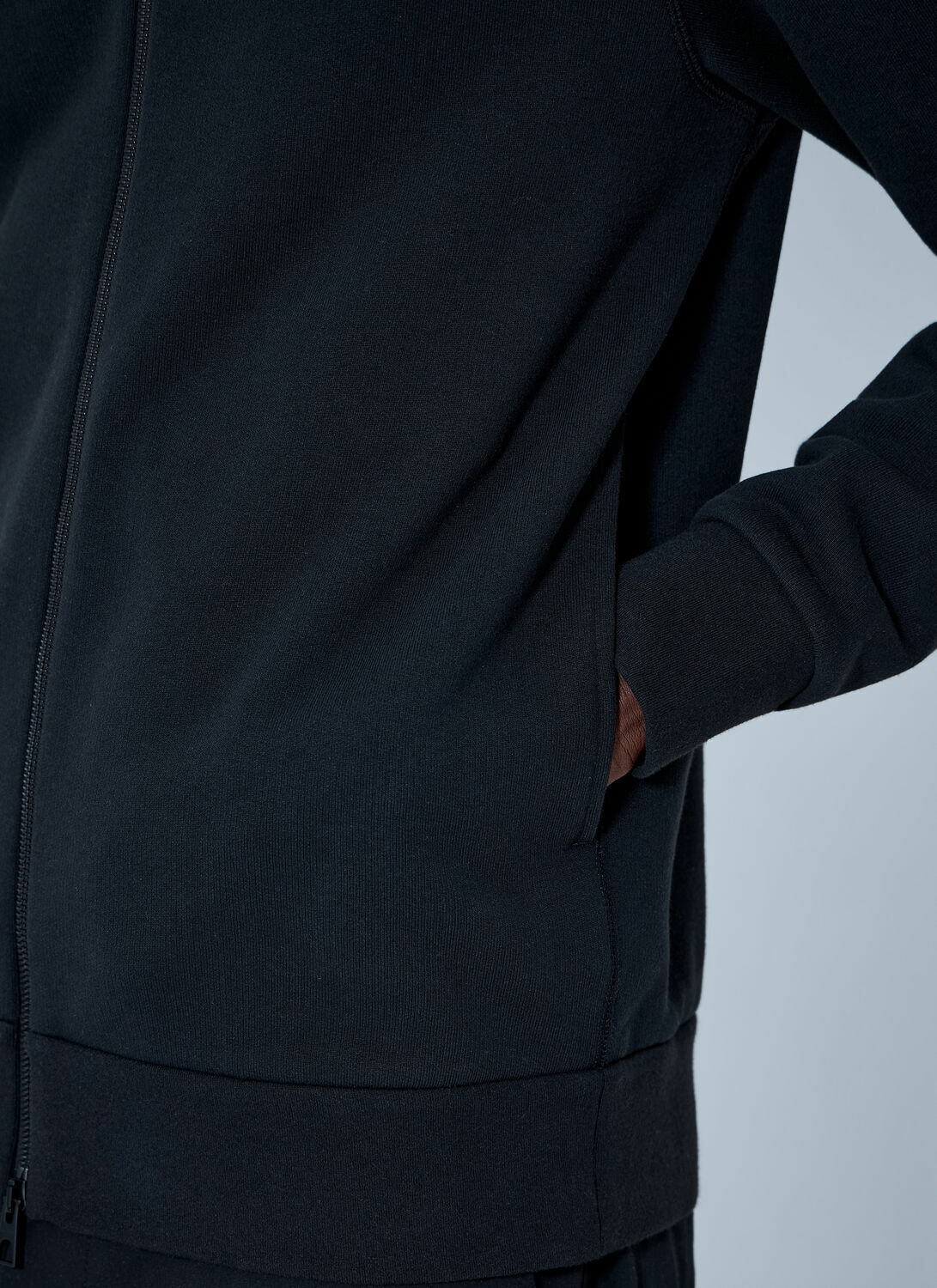 Moncler Zip Hoodie with Logo Patch