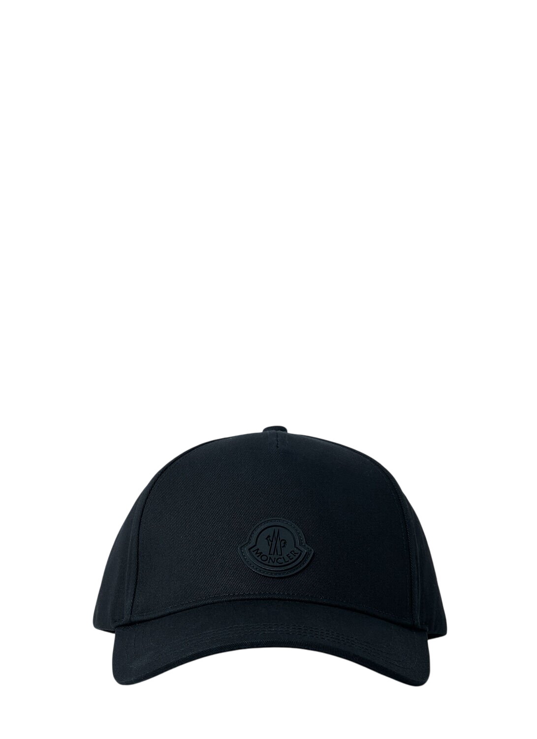 Moncler Black Gabardine Baseball Cap Moncler