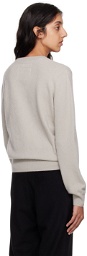 Frenckenberger Gray Mini R-Neck Sweater