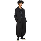 Yohji Yamamoto Black Cupro Balloon Trousers