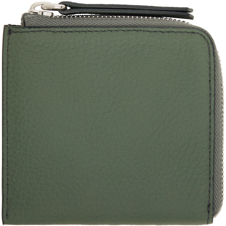 Maison Margiela Green Zip Around Wallet Maison Margiela Maison Margiela Green Zip Around Wallet Maison Margiela