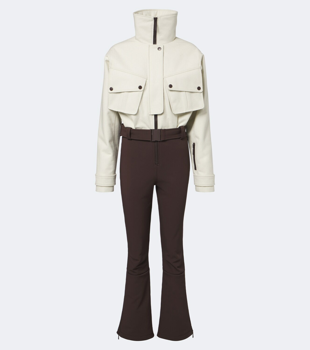 Cordova Telluride belted wool-trimmed ski suit