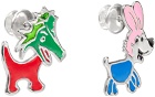 Chopova Lowena Multicolor Dragon Dog Earrings