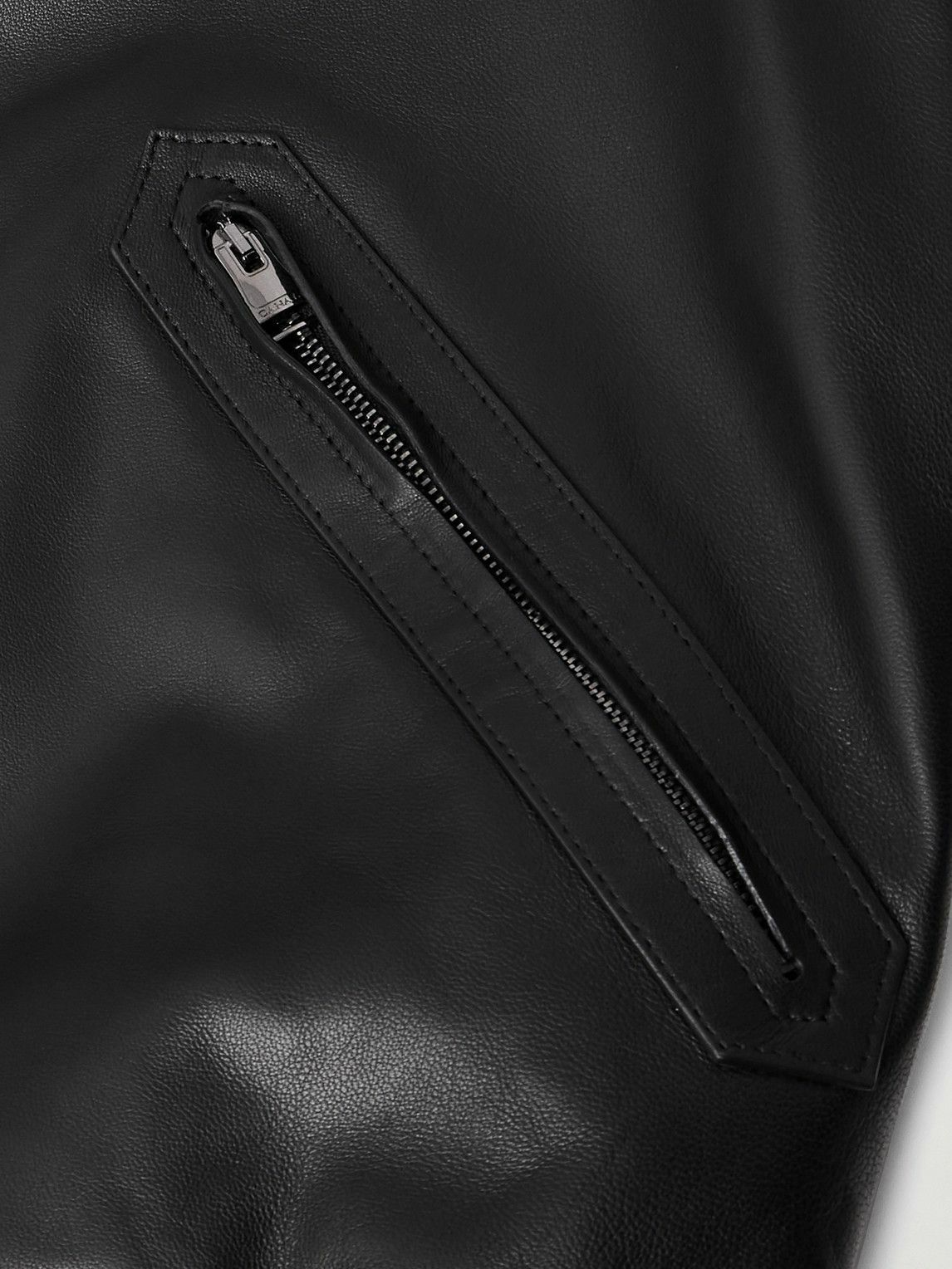 Canali - Reversible Leather and Shell Bomber Jacket - Black