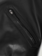 Canali - Reversible Leather and Shell Bomber Jacket - Black