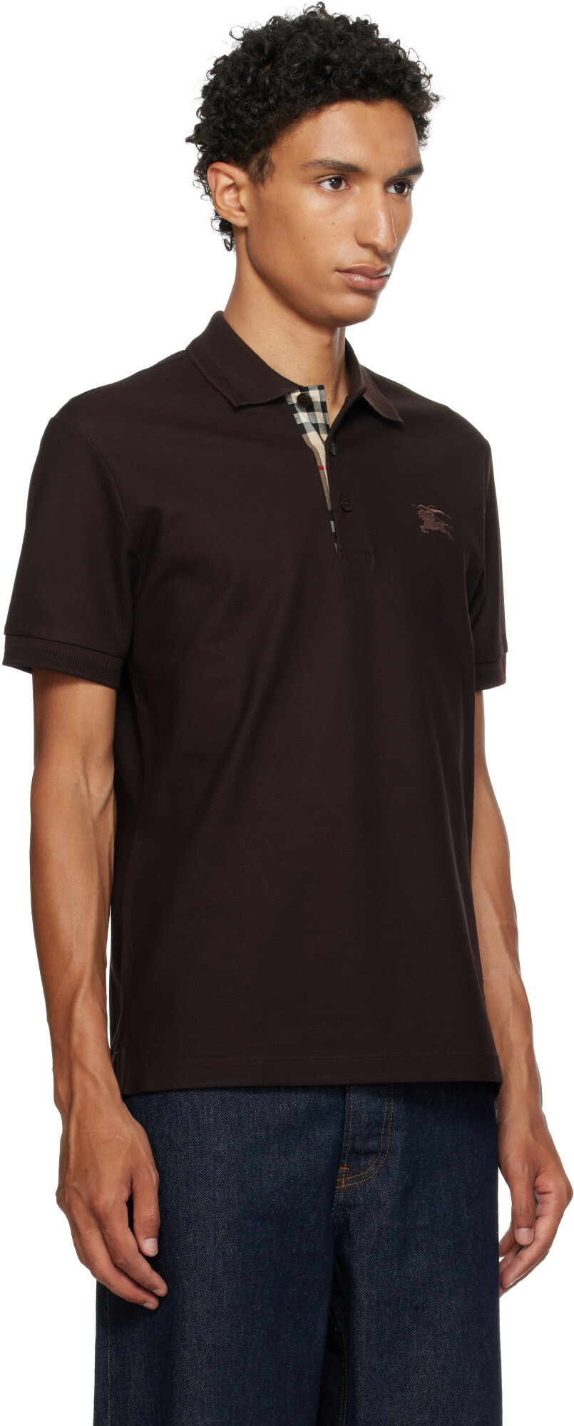 Burberry Brown Cotton Polo