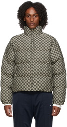 MISBHV Down Beige & Black Signature Jacquard Canvas Jacket