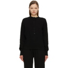Citizens of Humanity Black Cora Henley Sweatshirt