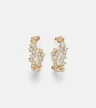 Sydney Evan 14kt gold (585/1000) hoop earrings with diamonds